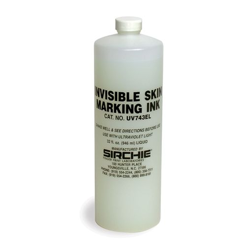 Sirchie - Fluorescent Invisible Skin Marking Ink 32oz