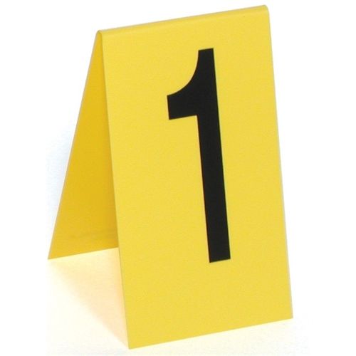 Sirchie - Markers Photo Evidence #1-15 4.25inch X 7.5inch X .050 Yellow Ps Logo Printed Black Matte