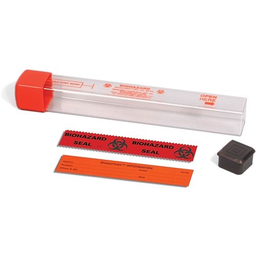 Sirchie - Syringe Transport Tubes 1inch Sq. X 8inch 12/pack - Sirchie