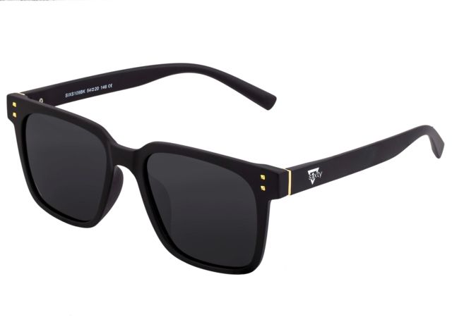 Sixty One Sunglasses Carpi Polarized Sunglasses - Unisex Black/Black One Size - Sixty One