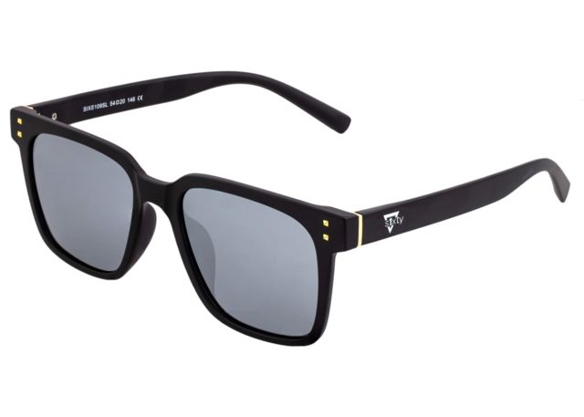 Sixty One Sunglasses Carpi Polarized Sunglasses - Unisex Black/Silver One Size - Sixty One