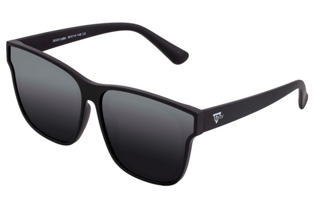 Sixty One Sunglasses Delos Polarized Sunglasses - Unisex Black/Black One Size - Sixty One