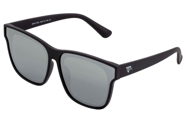Sixty One Sunglasses Delos Polarized Sunglasses - Unisex Black/Silver One Size - Sixty One