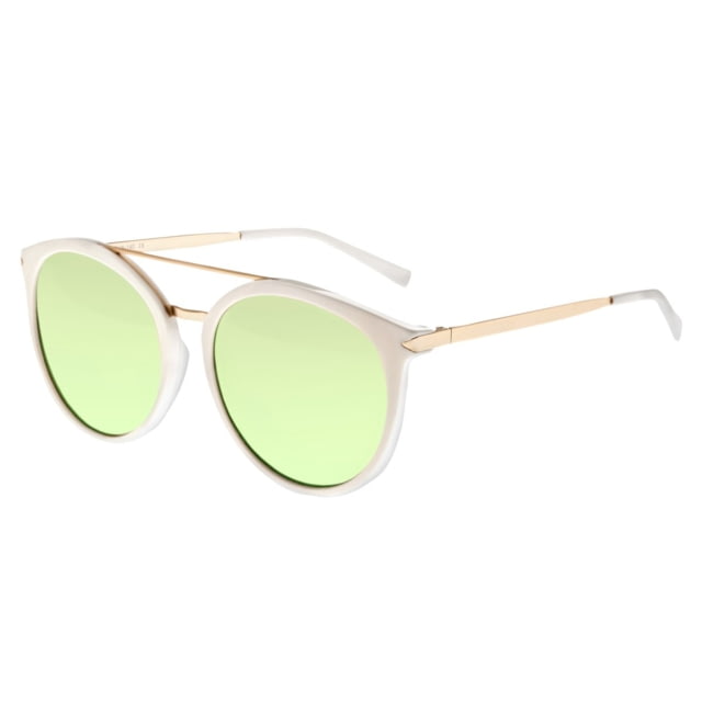 Sixty One Sunglasses Moreno Polarized Sunglasses White Frame Mint Lens - Women's - Sixty One