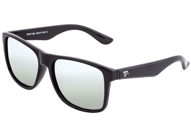 Sixty One Sunglasses Solaro Polarized Sunglasses - Unisex Black/Silver One Size - Sixty One
