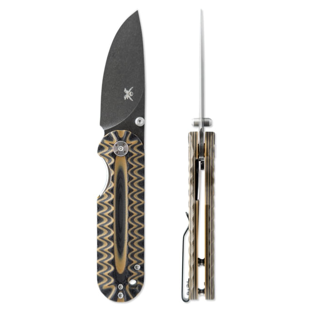 Skallywag Tactical Sea Roach Folding Knife 2.75in D2 Steel G10 Handle Black/Tan The Searoach-Black & Tan - Skallywag Tactical