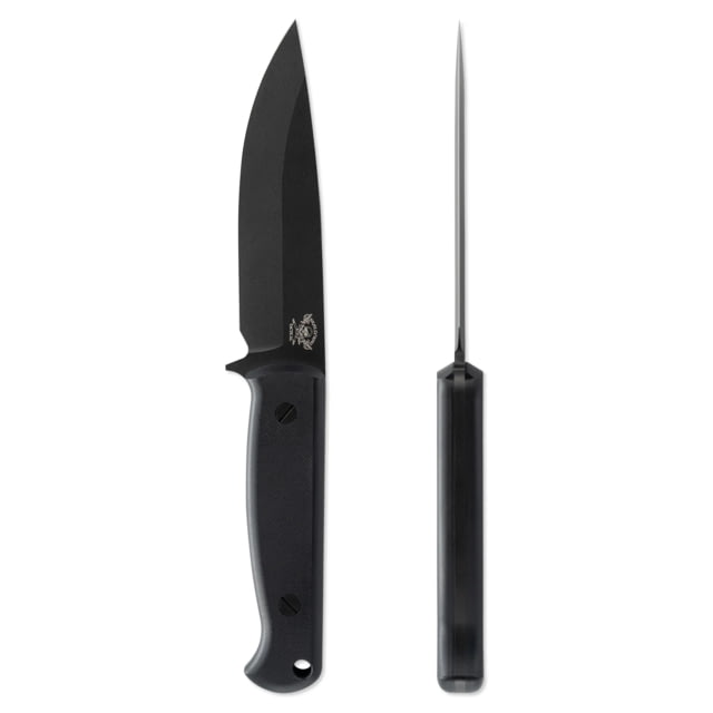 Skallywag Tactical Wanderer Fixed Blade Knife 4.75 in 154CM Straight Back Blade G10 Handle Black - Skallywag Tactical