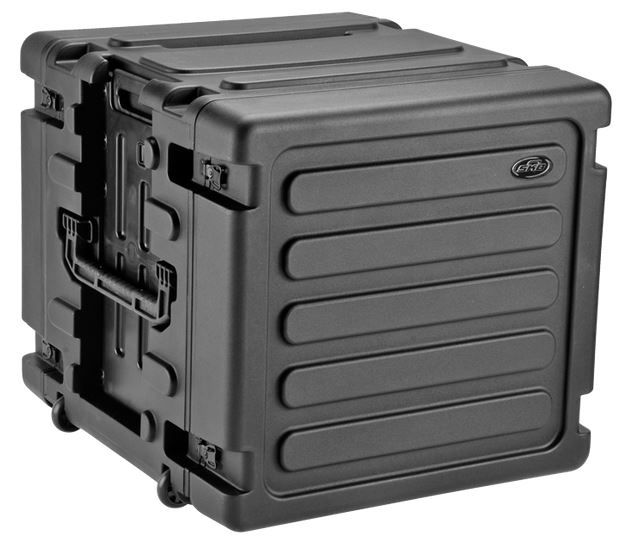 SKB Cases 10U Shock Mount - Rack Wth Wheels And Handle - Skb Cases
