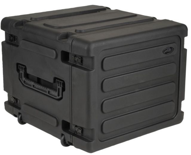 SKB Cases 8U Shock Mount - Rack Wth Wheels And Handle - Skb Cases