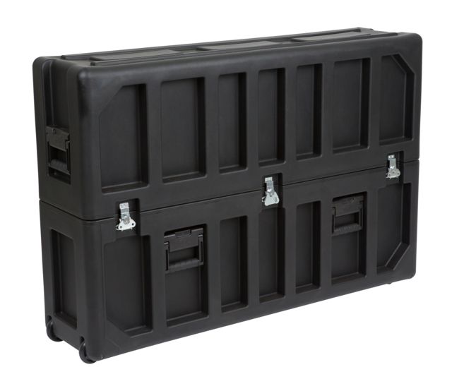 SKB Cases Cases Roto Molded LCD screen case with universal foam insert tow handle and fits 42 to 50 screens