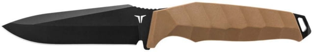 True Drop Point Blade EDC Essential Fixed Blade Knife Black/Brown - True