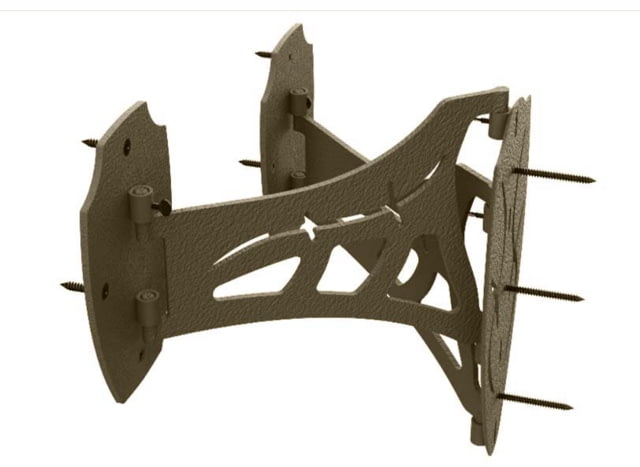 Skull Hooker Dual Shoulder Mount Brown
