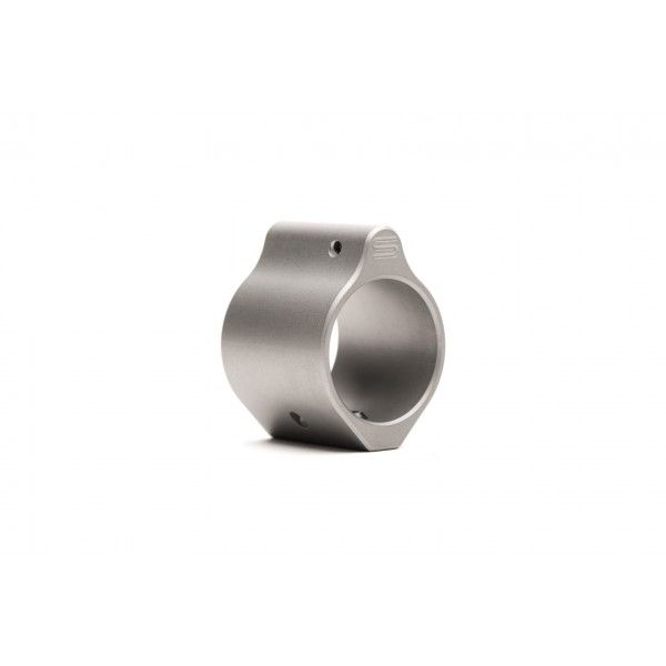 SLR GB8 .875 Non-Adjustable Micro Low Profile Gas Block w/.400 in. Set Screw Spacing Titanium - Slr