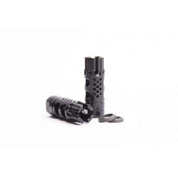 SLR Synergy BCF Muzzle Brake/Compensator/Flash Hider 5.56 1/2x28 Thread Black - Slr