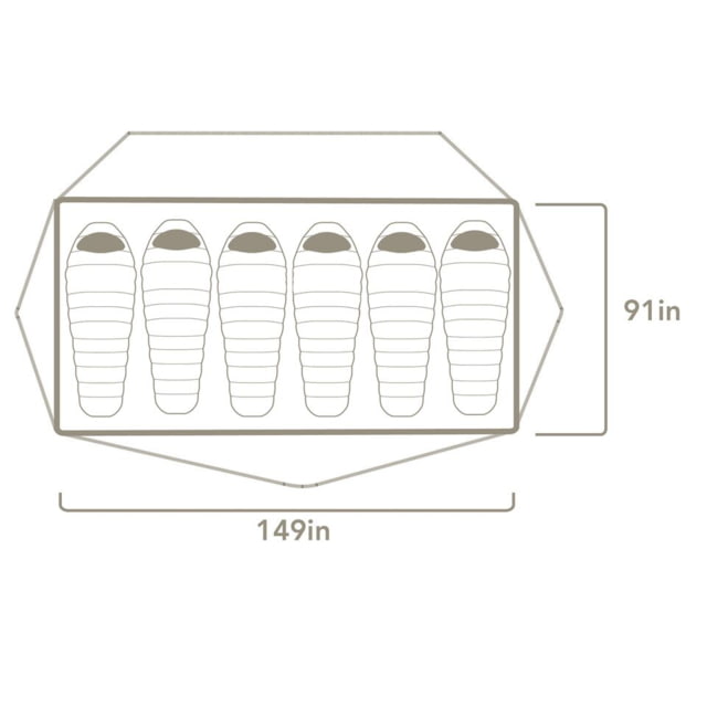Slumberjack Roughhouse Footprint 6 People Tent