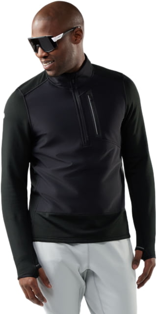 Smartwool Smartwool Active Fleece Wind 1/2 Zip - Men's Black Extra Large - $118.13 at Optics Planet