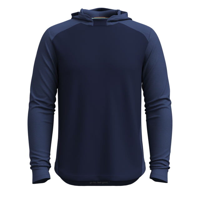 Smartwool Active Mesh Hoodie - Men's Nightfall Blue/Deep Navy Small