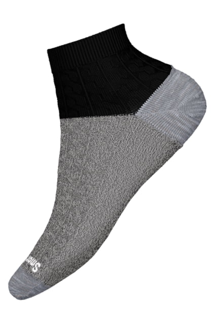 Smartwool Everyday Cable Ankle Socks - Women's Black Medium  BLACK-M