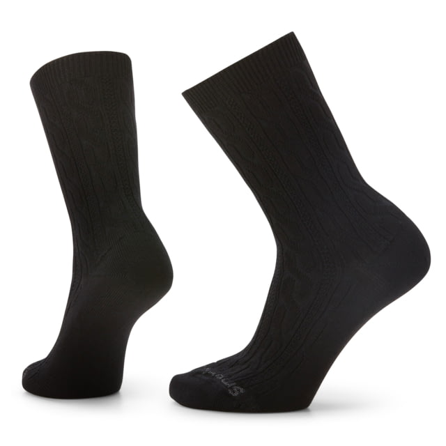 Smartwool Everyday Cable Crew Socks - Women's Black Medium