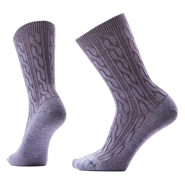 Smartwool Everyday Cable Crew Socks - Women's Chalk Violet Large