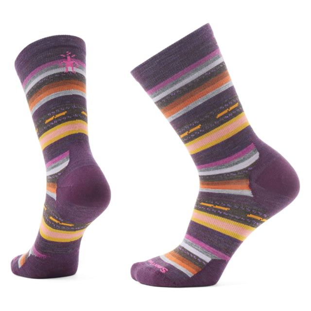 Smartwool Everyday Margarita Crew Socks - Women's Wild Salmon Medium