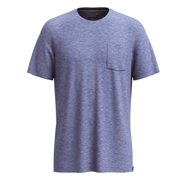 Smartwool Merino Hemp Blend Short Sleeve Pocket Tee - Men's Nightfall Blue Heather Large