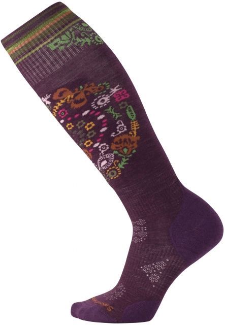 Smartwool Smartwool Ski Targeted Cushion Pattern OTC Socks - Women's Nightfall Blue Medium - $32.00 at Optics Planet