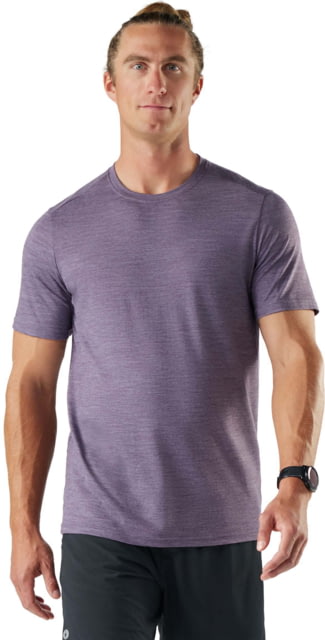 Smartwool Active T-Shirt - Men's Purple Storm Heather Large