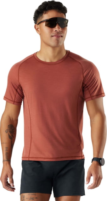 Smartwool Active Ultralite Short Sleeve - Men's Burnt Sienna Large