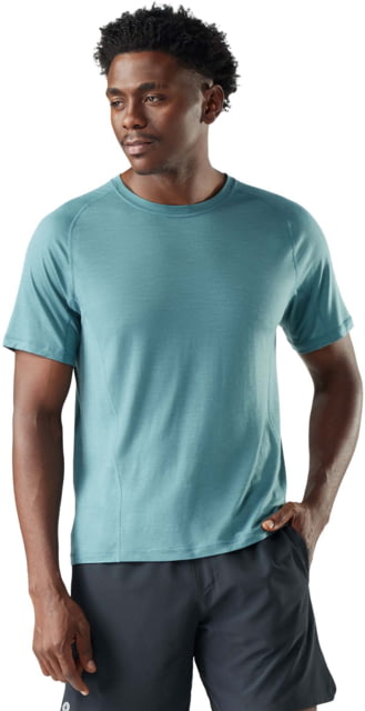 Smartwool Active Ultralite Short Sleeve - Men's Dusty Teal Medium