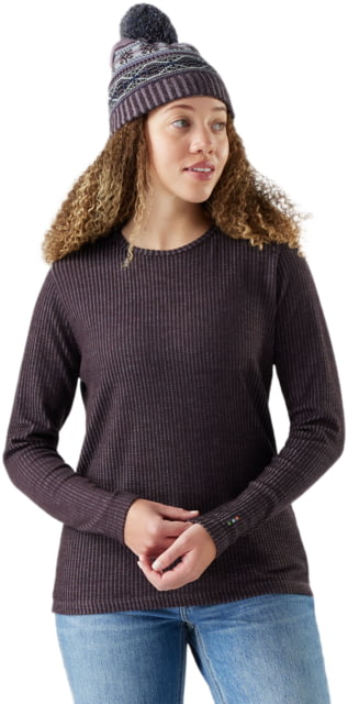 Smartwool Smartwool Thermal Merino Rib Crew - Women's Mink/Chalk Violet Heather Extra Small - $67.99 at Optics Planet