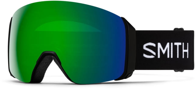 Smith 4D Mag XL Goggle MAG Series Black ChromaPop Sun Green Mirror Lens - Smith