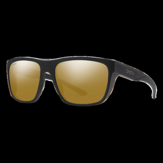 Smith Optics Barra Sunglasses Matte Black Frame ChromaPop Polarized Bronze Mirror Lens - Smith Optics
