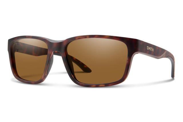 Smith Basecamp Sunglasses Matte Tortoise Frame ChromaPop Polarized Brown Lens - Smith