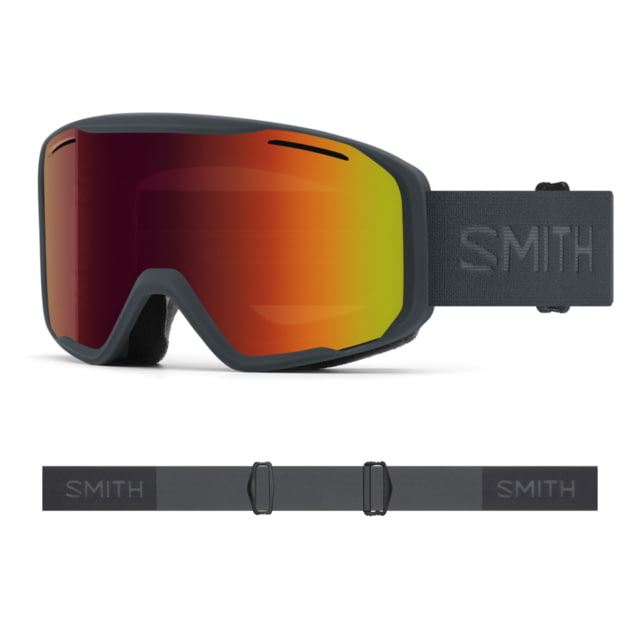 Open Box Dealer Demo Smith Blazer Goggles Red Sol-X Mirror Lens Slate - Smith