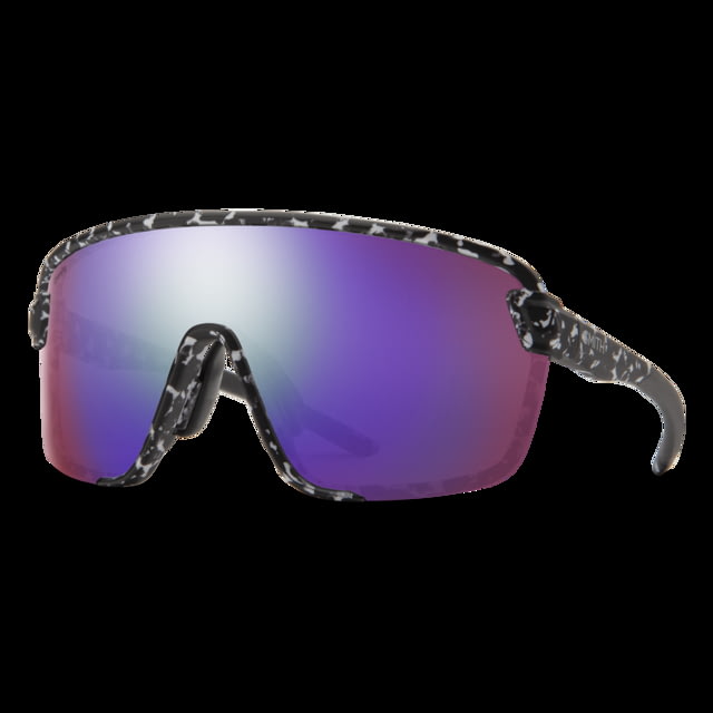 Smith Bobcat Sunglasses Matte Black Marble Frame ChromaPop Violet Mirror Lens - Smith