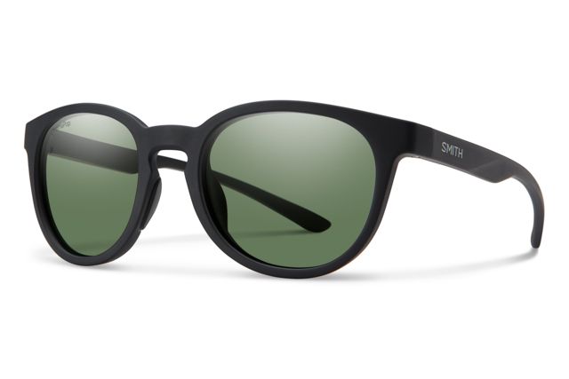 Smith Eastbank Sunglasses Matte Black Frame ChromaPop Polarized Gray Green Lens - Smith