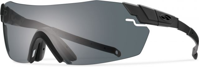 Smith PivLock Echo Max Elite Sunglasses Matte Black Frame Gray Lens - Smith
