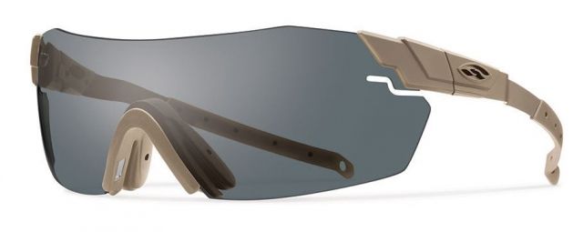 Smith PivLock Echo Max Elite Sunglasses Tan 499 Frame Gray Lens - Smith