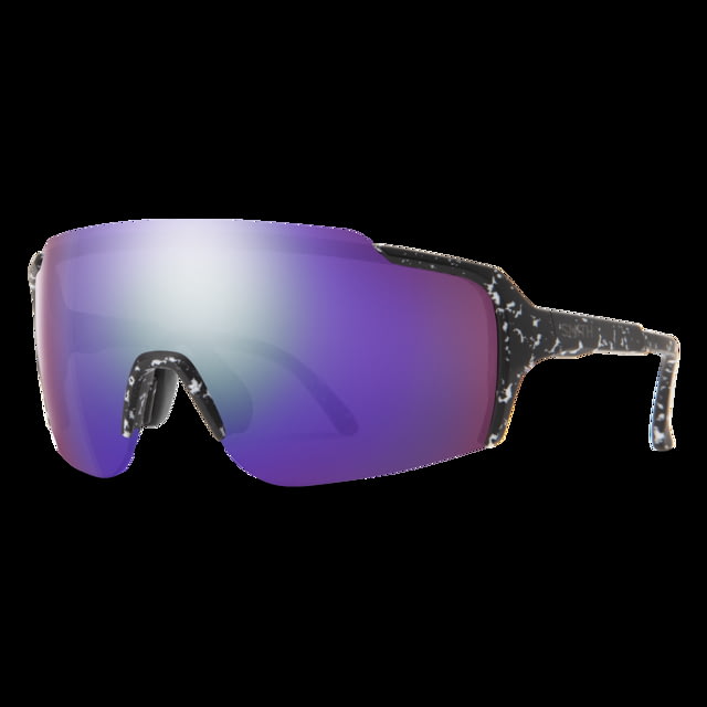 Smith Flywheel Sunglasses Matte Black Marble Frame ChromaPop Violet Mirror Lens - Smith