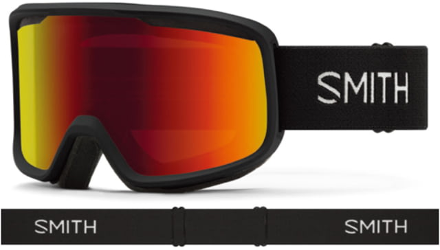 Smith Frontier Goggles Black Red Sol-X Mirror - Smith