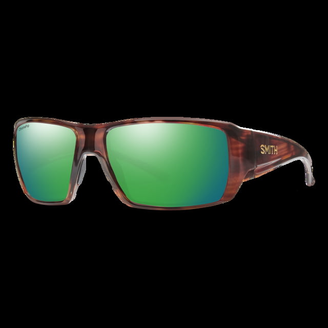 Smith Optics Guide's Choice XL Sunglasses Tortoise Frame ChromaPop Glass Polarized Green Mirror Lens - Smith Optics