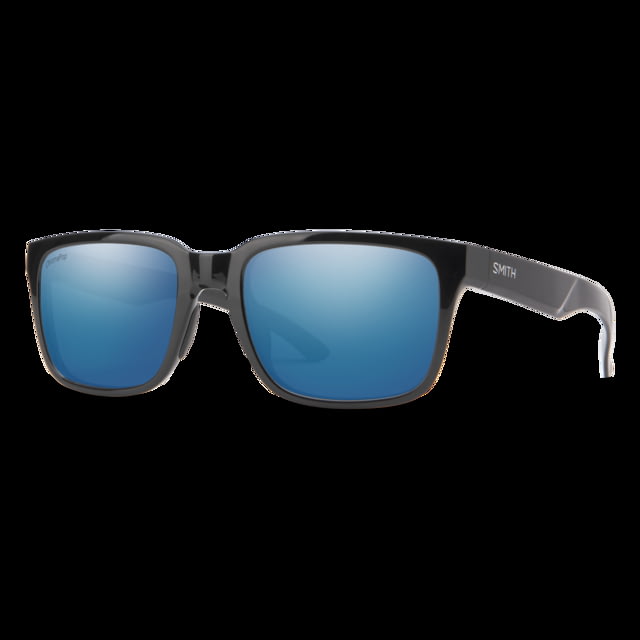Smith Headliner Sunglasses Black Frame ChromaPop Polarized Blue Mirror Lens - Smith