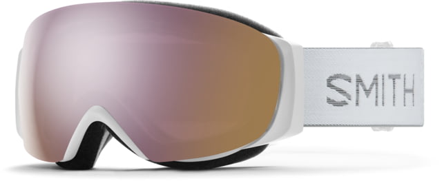 Smith I/O Mag S Goggle ChromaPop Everyday Rose Gold Mirror White Chunky Knit - Smith