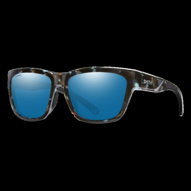 Smith Joya Sunglasses Sky Tortoise Frame ChromaPop Polarized Blue Mirror Lens - Smith