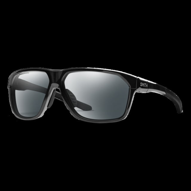 Smith Leadout PivLock Sunglasses Black Frame Photochromic Clear to Gray Lens - Smith