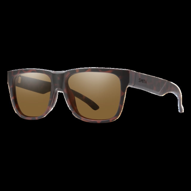 Smith Lowdown 2 Core Sunglasses Matte Tortoise Frame Polarized Brown Lens - Smith