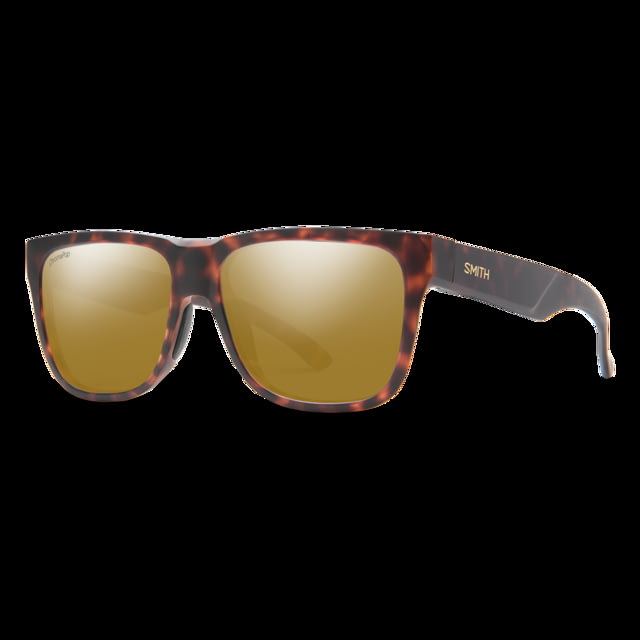 Smith Lowdown 2 Sunglasses Matte Tortoise Frame ChromaPop Polarized Bronze Mirror Lens - Smith