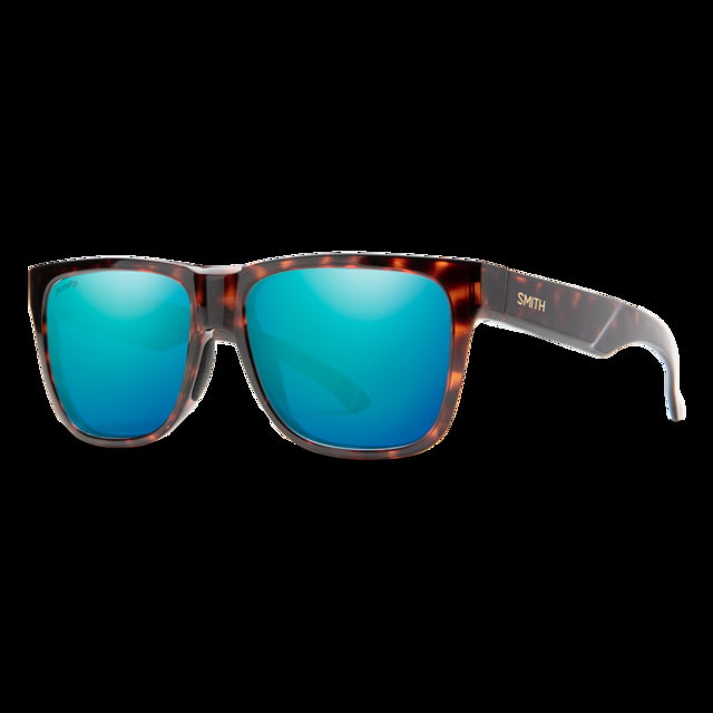 Smith Lowdown 2 Sunglasses Tortoise Frame ChromaPop Polarized Opal Mirror Lens - Smith