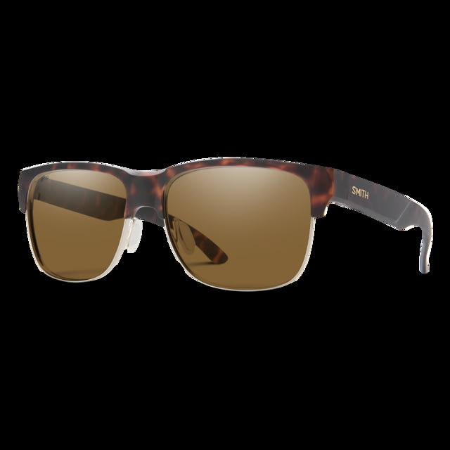 Smith Lowdown Split Sunglasses Matte Tortoise Frame ChromaPop Polarized Brown Lens - Smith
